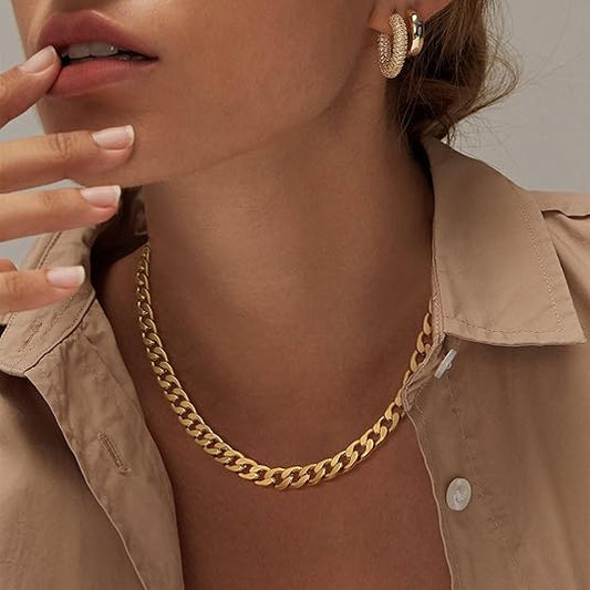 Collar Chunky Cuban Link - ORO